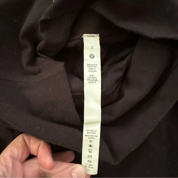 Women’s Lululemon Align lot W5CT3S black & teal W5AYNS size 2 leggings - Picture 7 of 15